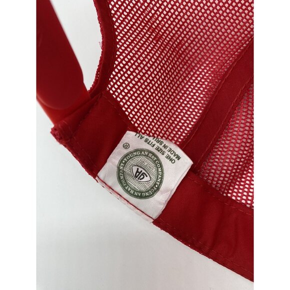 AMVETS Post 40 Roanoke VA Red Adjustable Baseball Cap Hat Snap-back Mesh-back - Picture 7 of 7